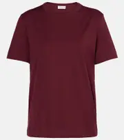 [Brunello Cucinelli] Brunello Cucinelli Cotton jersey T-shirt AU 14 burgundy