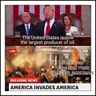 Fridge Fun Refrigerator Magnet DONALD TRUMP "America Invades America" Parody