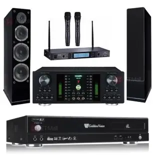 金嗓 CPX-900 R3伴唱機 4TB+OKAUDIO DB-7AN擴大機+TEV TR-5600無線麥克風+AUSTIN AS-168(黑)主喇叭