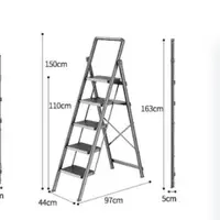 在飛比找蝦皮商城優惠-梯子 折疊梯【新升級加大踏板⛅️免安裝設計】多功能折疊梯 梯