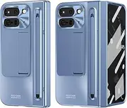 Case for Google Pixel 9 Pro Fold, Built-in Screen Guard and Pen Slot, Shock and Scratch Resistant, Lightweight and Durable (Blue,for Pixel 9 Pro Fold)