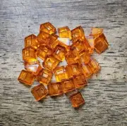 LEGO Trans Orange Slope 30 1 x 1 x 2/3 Lot Of 30 New.
