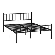 Oikiture Bed Frame Queen Double King Single Metal Base Platform Foundation Black