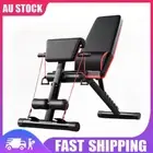 Adjustable Weight Bench Sit-Up Back Support Fitness Flat Gym Exercise Workout AU