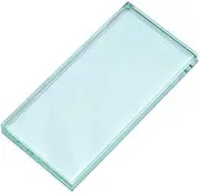 Pro Nail Art Painting Color Toning Glass Board Makeup Palette Eyelash Extension Adhesive Glue Pallet With Stand (2 x 4 Inch)