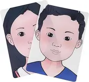 Face Paint Stencils Reusable Makeup Practice Face Portable Facial Makeup Painting Template for Artists