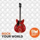 Hagstrom Viking Electric Guitar Semi-Hollow Left Handed Wild Cherry Transparent