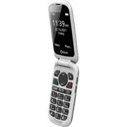 Olitech Easy Flip2 4G Seniors Phone: Big Buttons, GPS Location, Amplified Volume, Emergency Key - Black/White
