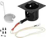 Heavy Duty Steel Porcelain-Enameled Fire Burn Pot and Hot Rod Ignitor Kit Replacement Parts for Traeger & Pit Boss Wood Pellet Grill,Also Fit for Pellet Pro & Z Grills Wood Pellet Grill Smoker