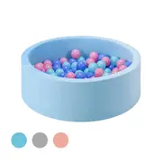 PlayPals Foam Ball Pit Soft Round Ball Pool Playpen Fence with 200 Balls