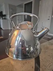 All Clad Metal Crafters 2.0 Qt. Stainless Tea Kettle Induction Compatible NEW