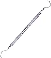 Professional Dental Scraper - Made from Medical-Grade Stainless Steel - Remove Stains, Plaques, Tartar, and Food Debris - Oral Cleaning Pick for Teeth and Gum Care & Hygiene - Heavy-Duty, Rust-Proof