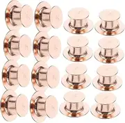 [Anneome] Replacement Lapel Pin Backs Locking Safety 40pcs Enamel Pin Backs Flat Round Pin Clasp for DIY Projects