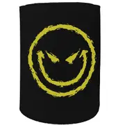 Alcohol Stubby Holder - Smiley Evil Face - Funny Novelty Birthday Gift Joke Beer Can Bottle