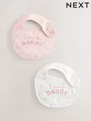 Mummy Daddy Baby Family Bibs 2 Pack (AA3560) | $12