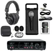 Rockville R-TRACK 2x2 1-Person Podcast Podcasting Kit w/Dynamic Mic+Headphones