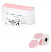 Logistics Label Printer PM-241-BT Pink White NEW Bluetooth