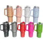 40oz Cheetah Leopard Laser Etched Stainless Tumbler
