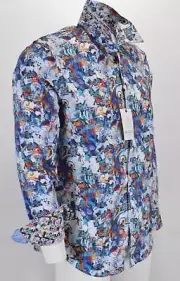 NEW Robert Graham RG $198 CORYDON Colorful Paisley Print Shirt L