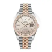 Rolex Datejust 126331 Rose Gold Jubilee Sundust Dial New Jan 2022 41mm Box &Card