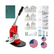 Button Maker Machine Multiple Sizes, Button Pin Maker 1+1.25+2.25 inch, Inter...