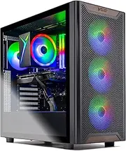 Skytech Chronos Gaming PC Desktop, Ryzen 7 5700 3.7 GHz (4.6GHz Turbo), NVIDIA RTX 5060 8GB, 1TB NVMe SSD, 16GB DDR4 RAM 3200, 650W Gold PSU, Wi-Fi, Win 11