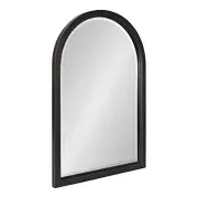 Hogan Wood Framed Arch Mirror, 20x30 Black