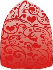 [RPLIFE] Mens Beanie Hat, Soft Beanies for Men, Core Spun Yarn Winter Hats for Women Vintage Sea Horse, Valentines Day Hearts