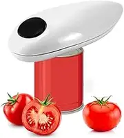 Electric Can Opener, One Touch Can Opener, Automatic 360° Rotation, Canning Opener with Start & Stop Function, Suitable for Most, Variety of Bottles