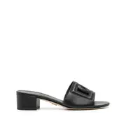 [Dolce & Gabbana] Dolce & Gabbana 40mm DG MIllennials Mules 36 IT BLACK