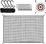 Golf Driving Net, Ball Swing Practice Simulator Heavy Duty, Backyard Golf Barrier Net with Target Cloth for Indoor, Outdoor, Garden