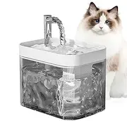 Dogs Water Bowl - Automatic Water Bowl for Dogs | Automatic Water Dispenser | Automatic Drinking Bowl Cat Water Fountain Transparent Dog Waterer Fountain, Water Dispenser for Small Medium Cats