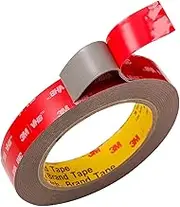 Double Sided Tape, Heavy Duty Mounting Tape, Very High Bond Waterproof Foam Tape, for LED Strip Lights, Car Decor, Home Decor and Office Decor (Gray,0.78 inch x 15.6Ft)， Made of 3M Tape
