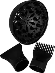 TOPPERFUN Hair Styling Tool Set Hair Dryer Diffuser Attachment Concentrator and Nozzle for Home and Travel