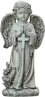 lyanny Solar Angel Decorations for Yard - Angel Statue with Solar Powered Light - Waterproof Outdoor Angel Sculpture for Boats, Terrace, Patio, Yard