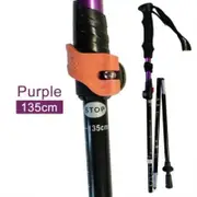 Telescopic 4 Section Folding Hiking Trekking Walking Pole Cane Stick 135Cm Walking & Trekking Sticks