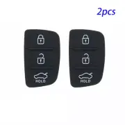 2PCS Flip Key Replacement Rubber Keypad For Hyundai Santa Fe iX30 i40