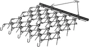 VEVOR Drag Harrow, 4'x4' Heavy-Duty Chain Harrow with 69 Teeth, ATV UTV Tractor Attachments Field Drag Mat for Sod Prepping, Seeding Lawns, Landscape Leveling, Harrow Rake for Gravel Driveway Yard
