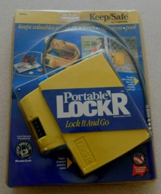 New Portable Locker Keep / Safe Lock by SENTRY Model 7300y Lock'r ~ Lock it & Go