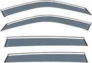QVQOCUKS Windows Rain Visor Sun Rain Smoke Window Wind Compatible for BMW X5 1999-2022 E53 E70 F15 G05 Window Visor Accessories Deflectors(E70 F15)