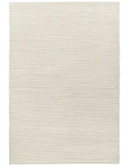 [Miss Amara] Laila Braided Wool Rug in Ivory
