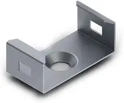 Mounting Bracket for LED Strip Slimline Width 8 mm - Spring Steel - Silver Velleman mc-slw8-steel