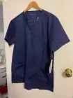 Benchmark Mens Navy M7650 Scrub Top size L BNWT