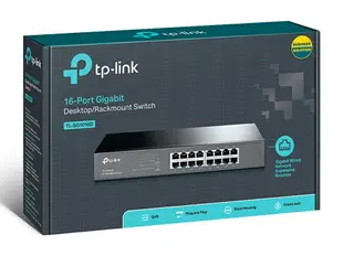 【最高折200+跨店點數22%回饋】TP-LINK TL-SG1016D 16 埠 Gigabit 交換器