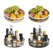 Kitchen Condiment Storage Rack Clear Turntable for Cabinet Rack