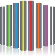 32 Pieces Guided Reading Strips/Colored Overlay/Highlight Strips/Highlighter/Bookmark/Assorted Colors Help with Dyslexia for Children and Teacher Supply Assistant
