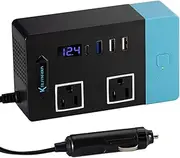 KLVN Modified Inverter 300W 12VDC to 120V AC with 2 USB Port