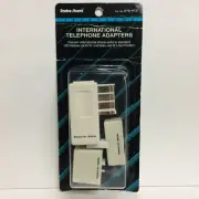 Vintage Radio Shack International Telephone Adapters - For Fax Modem - NOS