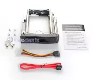 5.25" Optical Bay TO 3.5" Drive HDD SSD Internal Mobile Rack Hot Swap Enclosure
