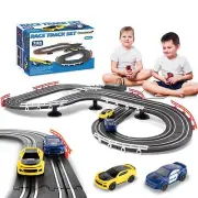 Slot Car Race Track Set Electric Powered Race Track Dual Racing Car Track Set